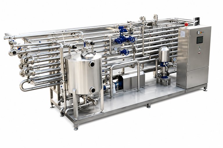 Complete lines for processing and pasteurization up to the Tetra Pak machine